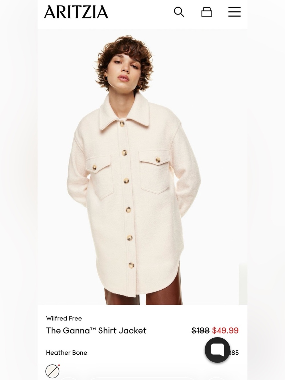 Wilfred Heather Bone Ganna™ Shirt Jacket